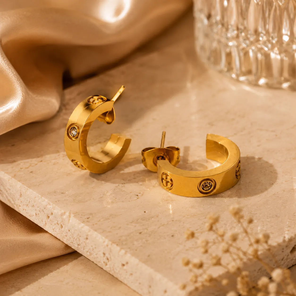 Brinco de Argola Banhado Ouro 18k