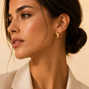 Brinco de Argola Banhado Ouro 18k