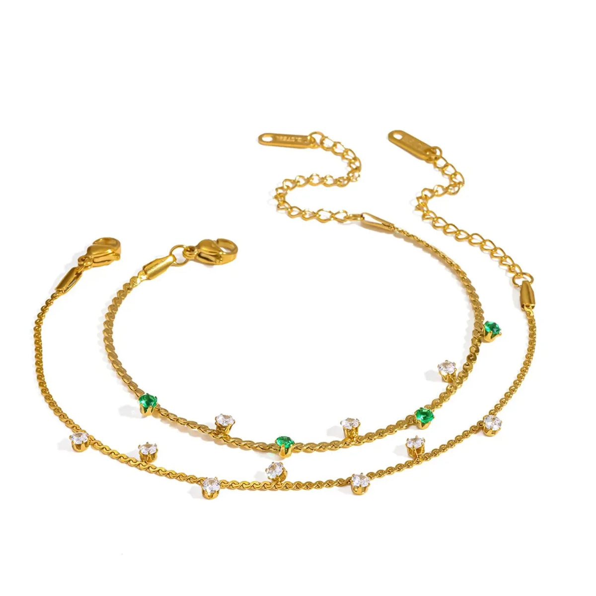 Pulseira Delicada Dourada com Zircônias