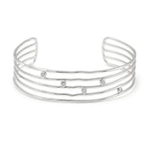 Bracelete Ondas Lumiere Prata