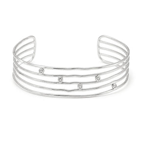 Bracelete Ondas Lumiere Prata