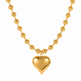 Colar Coração Dourado Essence
