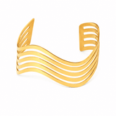Bracelete Ondulado Dourado
