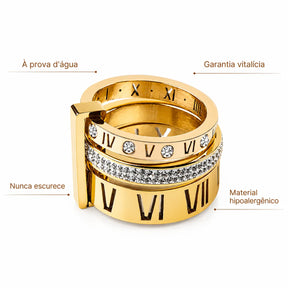 Anel Triplo Romano