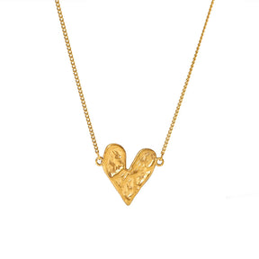 Colar Dourado Coração